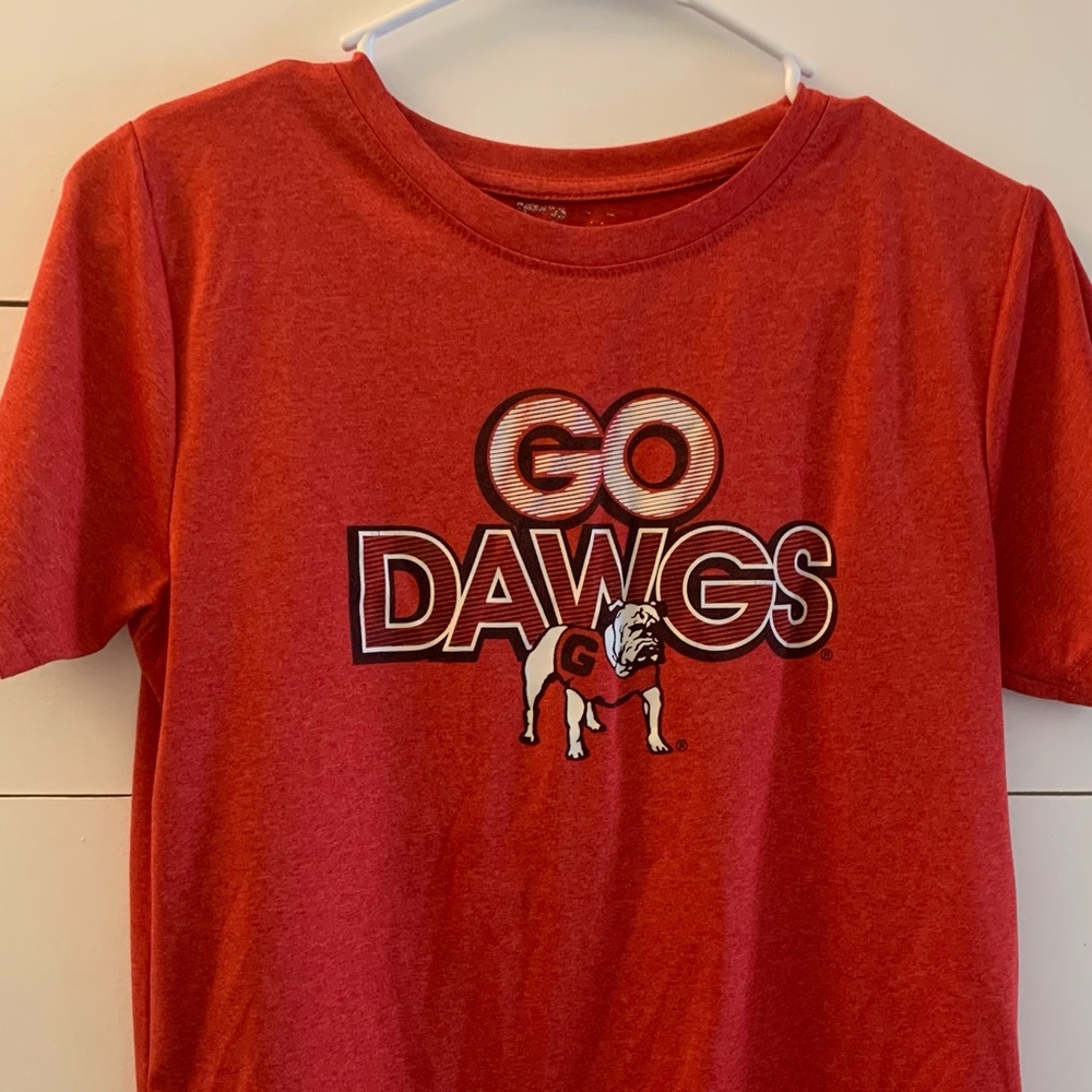 GA bulldogs dry-fit red shirt!